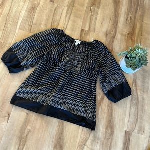 Ann Taylor puff 3/4 sleeve blouse